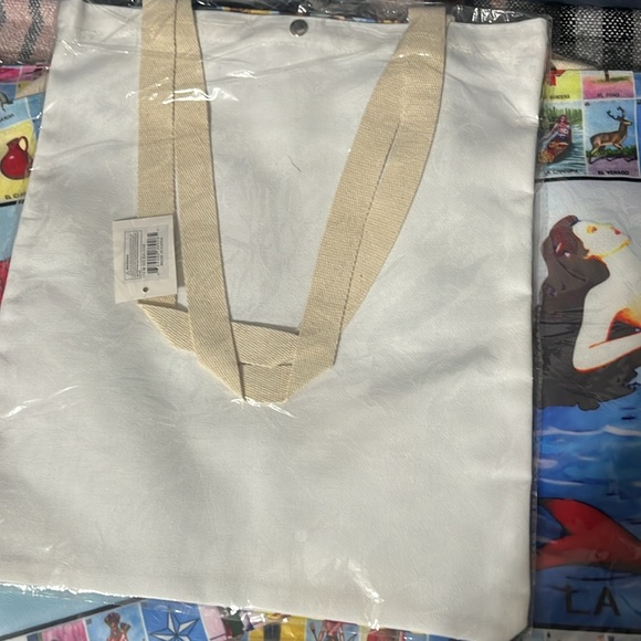 Mexican Loteria Tote Bag, Button closure, Bulk of 4 - Picture 6 of 11